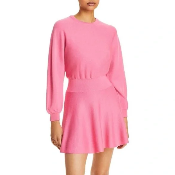Alice + Olivia | Dresses | Price Alice Olivia Knit Sweater Dress Pink Size  M | Poshmark